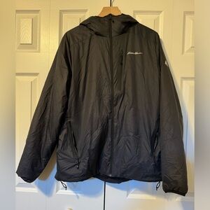 Eddie Bauer First Ascent Down Hooded Jacket Black